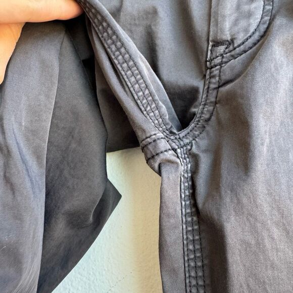 Burberry Bayswater Skinny Zipper Ankle Gray Casual Pants Cotton Twill Size 25 W - Picture 4 of 8